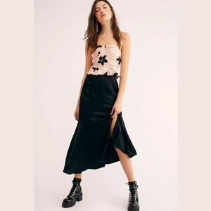 NEW FREE PEOPLE ON THE TOWN TOP & MIDI SKIRT SET